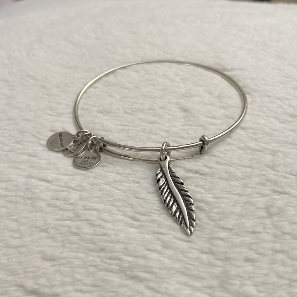 Alex and ani feather bangle